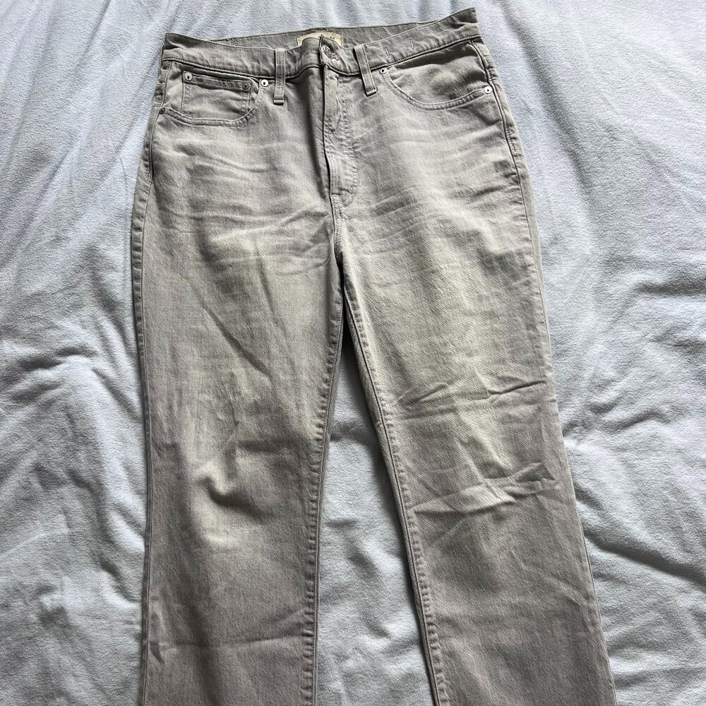 Madewell Slim Demi Boot Jeans 29 Gray